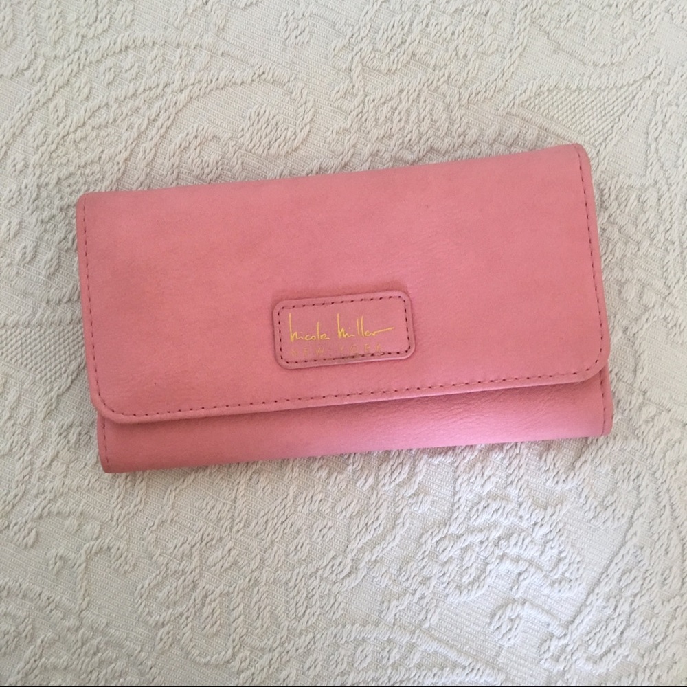 Pink wallet, Nicole Miller wallet